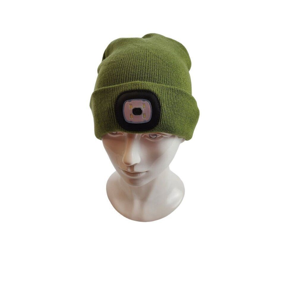 Night Scout Green Rechargeable LED Beanie